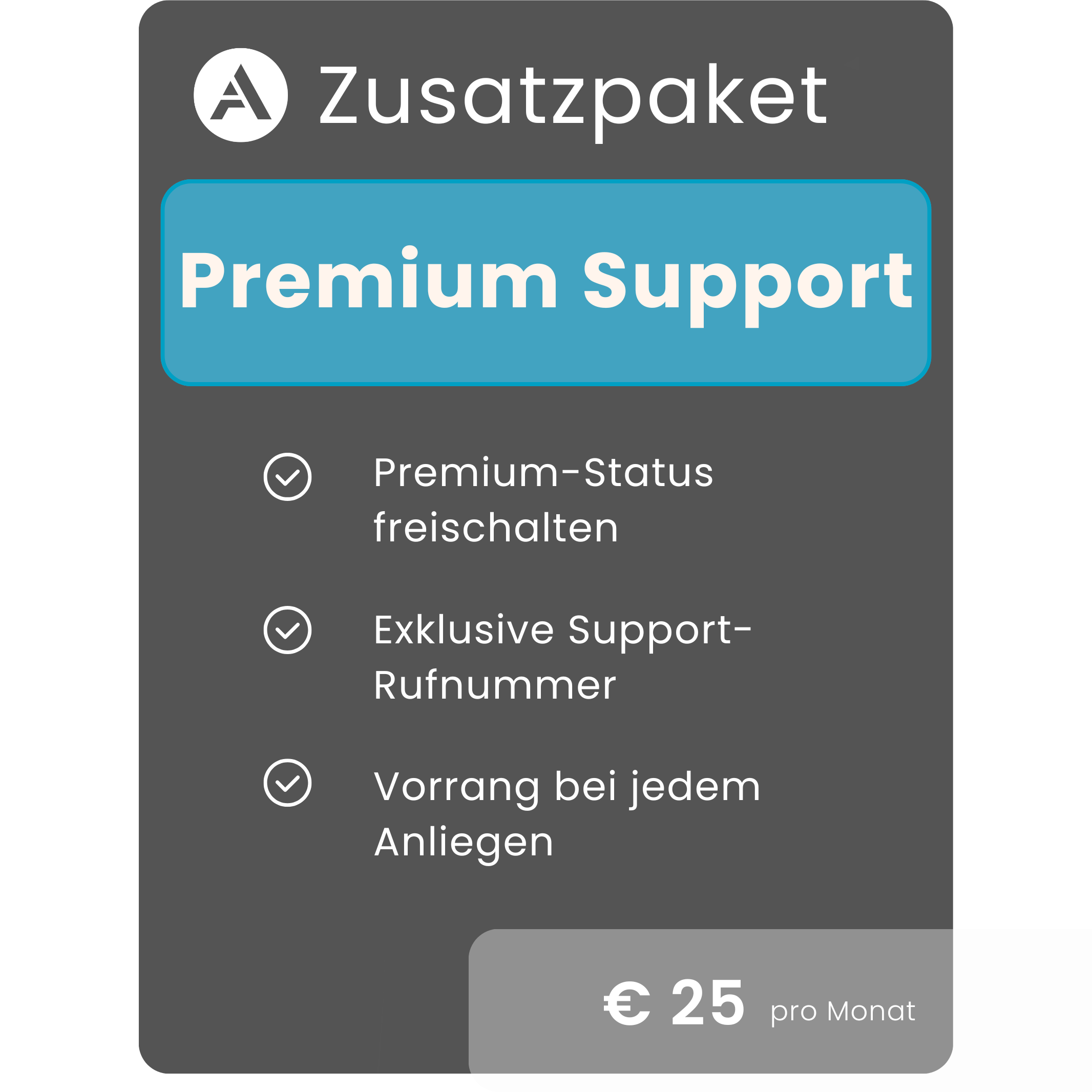 Zusatzpaket Premium Support