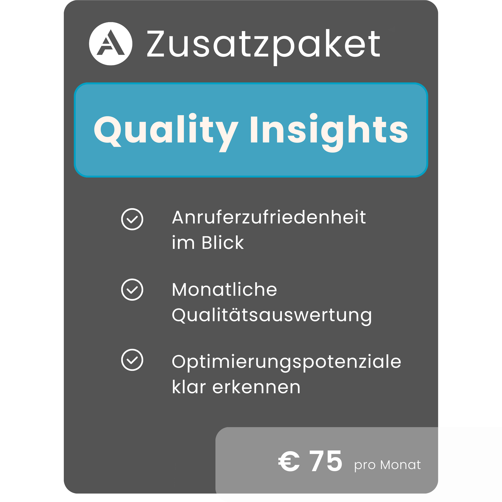 Zusatzpaket Quality Insights