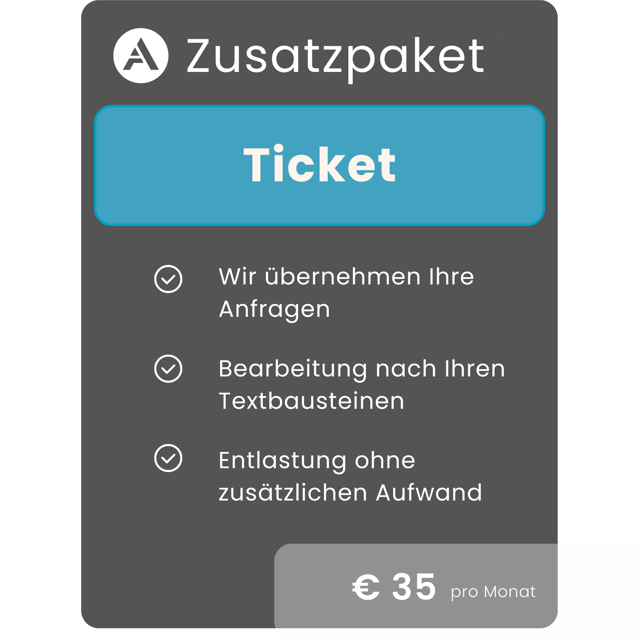 Zusatzpaket Ticketbearbeitung